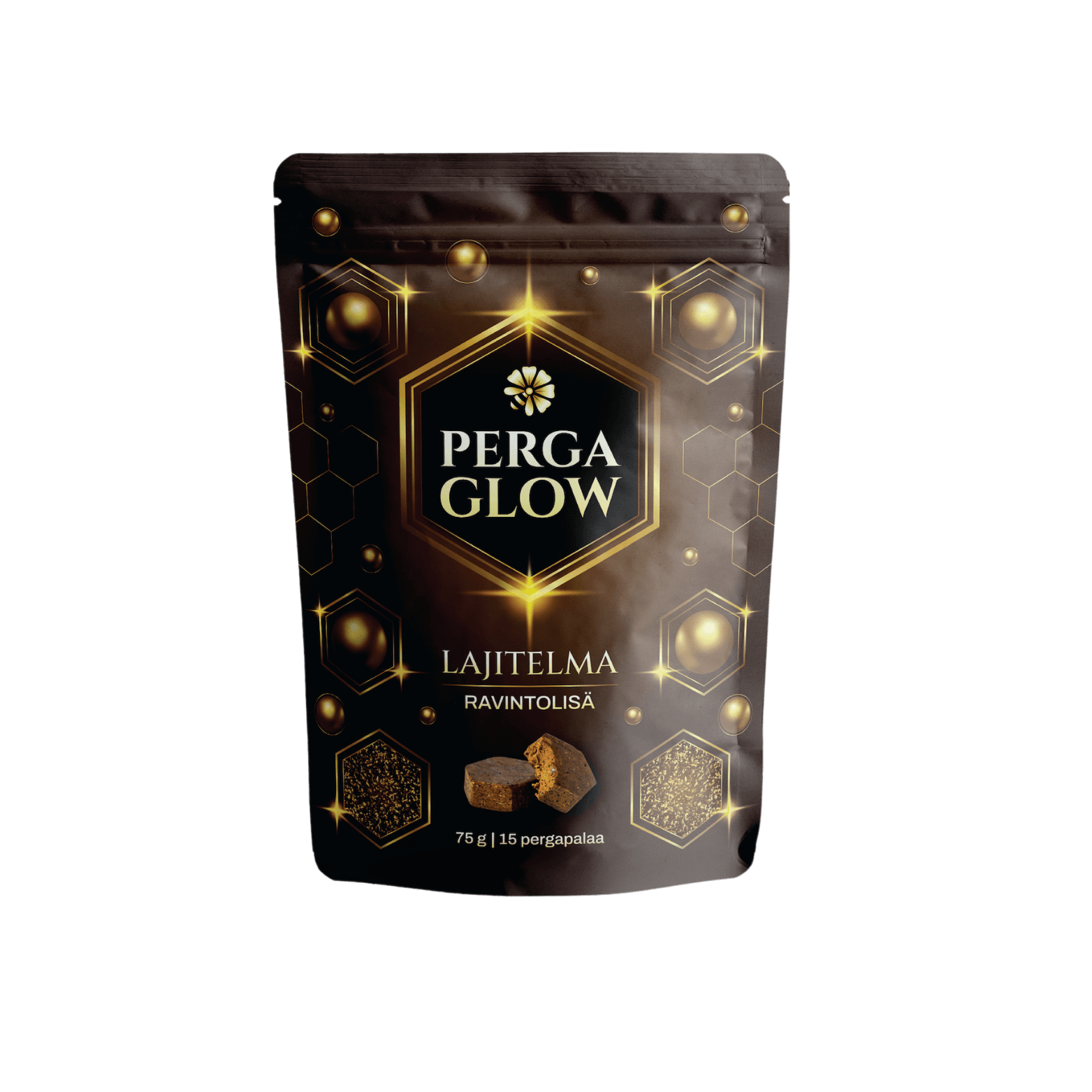 Perga Glow -ravintolisä, 15 pastillia - Perga Glow 
